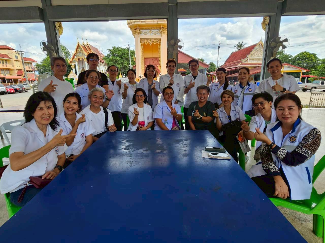 นักศึกษาเวชกรรมไทย รุ่นที่ 20 ออกหน่วยนอกสถานที่ วัดโพธิ์บ้านอ้อย​